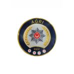 Ağrı Polis Kol Arması 3D Plastik Tpu, Yeni Tip, Cırtlı, Standart Ölçü, 1.Sınıf Kalite