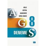 AGS 8 Deneme - Milli Eğitim Akademisi Giriş Sınavı Kitabı