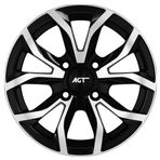 AGT Wheels 16 inç 4*100 ET35 Siyah-Beyaz Jant Takımı (J-6241) (Default Title)