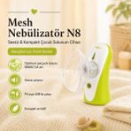 AGU Baby AGU N8 Taşınabilir Sessiz Mesh Çok Renkli Nebulizatör