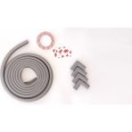Agubugu Baby - Slim (Ince) Kauçuk Kenar + Köşe Koruyucu Set Gri