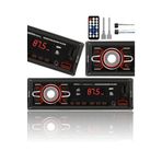 AGUILAS ags-606 Çift Usb'li Bluetooth Oto Teyp Araba Teyibi Kumandalı Oto Teyip Mp3 Çalar Amfi Çıkışlı