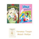 Ağustos Böceği Ve Karınca + Şirinler İle Hikâyeli Boyama Kitabı - Şirine + Yaramaz Tavşan Masalı
