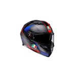 AGV K3 Mplk Striga Matt Black Blue Red Kapalı Kask