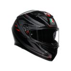 Agv K3 Syth Black Red Kapalı Kask - M