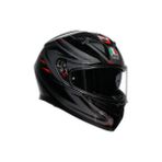 Agv K3 Syth Kapalı Kask Siyah Kırmızı UV Koruma Özelliği ile Plastik Malzemeden Üretildi