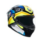 Agv K6 S Joan Siyah Mavi Sarı Kapalı Kask - XL - Siyah - Mavi - Sarı