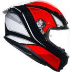 Agv K6 S Kapalı Kask Hyphen Siyah-kırmızı-beyaz - XL - Renkli