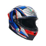 Agv K6 S Slashcut Mavi Kırmızı Kapalı Kask - Mavi - Kırmızı