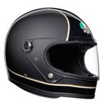 Agv X3000 Multi Super Retro Siyah Gri Kapalı Motosiklet Kaskı