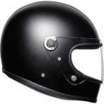 Agv X3000 Retro Mat Siyah Kapalı Motosiklet Kaskı