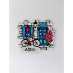 Ağva Temalı Polyester Kabartmalı Magnet 7 X 6,5 Cm – Şehir Magneti Dekoratif Hediyelik Buzdolabı Süsü (Kod:1248)