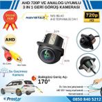 AHD 720P ve Analog Çevrilebilir 170 Derece Balıkgözü Geniş Açılı Geri Görüş Kamerası