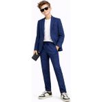 Ahengim Erkek Çocuk Casual Slim Fit Takım Elbise 8 Yaş İndigo Renkli Özel Günler İçin Şık Tasarım-AK2850