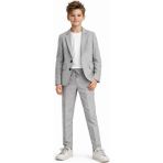 Ahengim Erkek Çocuk Modern Casual Slim Fit Takım Elbise AK2850 - 4 Yaş - Gri