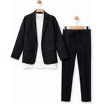 Ahengim Erkek Çocuk Modern Casual Slim Fit Takım Elbise AK2850 - 7 Yaş - Siyah
