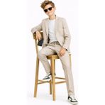 Ahengim Erkek Çocuk Modern Casual Slim Fit Takım Elbise AK2850 Bej Renkli Özel Günler İçin Şık Tasarım - 4 Yaş