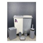 AHİR TİCARET 6 Parça Kirli Çamaşır Sepeti- Wc Banyo Set-lüx Çeyiz Seti