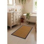 Ahir Ticaret Rattan Kaymaz Banyo Paspası- Su Geçirmez- Çok Amaçlı Mat 50X120 Cm, Kahverengi