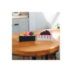 AHİRA 10x6cm Hediyelik 2 Adet Buzdolabı Gerçek Görünüm Dilim Pasta Yumuşak Magnet
