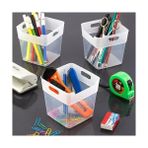 Ahl Shop Buzdolabı Kapak Içi Raf Organizeri, Banyo Kozmetik Düzenleyici Kap Çok Amaçlı Mini Kutu Seti (5, Şeffaf)