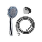 Ahlez 4 Fonksiyonlu Duş Başlığı Pvc Duş Hortum Mafsal Duş Set Krom