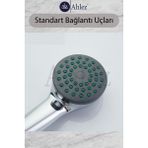 Ahlez Caprice Duş Başlığı + Duş Hortumu + Büyük Mafsal Duş Takımı Duş Seti