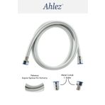 Ahlez Gri Pvc Banyo Duş Hortumu Spirali 150 Cm Yüksek Kaliteli Patlamaz