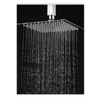 Ahlez Paslanmaz 304 Kalite Ankastre Slim Tepe Duş Başlığı 25x25cm Krom