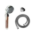 Ahlez Su Tasarruflu Arıtmalı Duş Başlığı Pvc Hortum Mafsal Set Krom