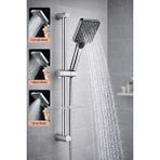 Ahlez Sürgülü Krom Yağmurlama Tuşlu 3 Fonksiyonlu Aqua Model Duş Seti