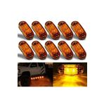 AHMET OTOMOTİV (10 ADET) 4 LEDLİ DEKORATİF SARI-TURUNCU LAMBA 12V-24V