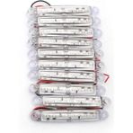 Ahmet Otomotiv 10 Adet Beyaz 9 Ledli Parmak LED Lamba 12V-24V Enerji Tasarruflu ve Kolay Montaj