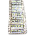 Ahmet Otomotiv (10 Adet) Çift Sıra Parmak LED Beyaz Renk 10CM 16 LED