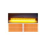 AHMET OTOMOTİV (12 ADET) Parmak Led Sarı Renk 24cm 15led 12v-24v