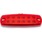 Ahmet Otomotiv 12 Ledli Dekoratif LED Lamba 12VOLT-24VOLT Kırmızı Renk