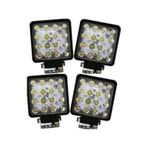 Ahmet Otomotiv 16 LED Kare Off Road Sis Lambası 4 Lü 11 cm