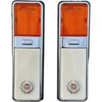 Ahmet Otomotiv (2 Adet) Cadillac Gazetelik Turuncu-Beyaz Çiftcam 12V-24V