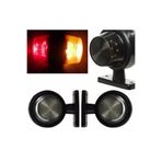 AHMET OTOMOTİV (2 ADET) HORPOL TİPİ FÜME CAMLI BÜYÜK BOY MAXI TAKOZ LED LAMBA SARI-KIRMIZI