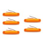Ahmet Otomotiv 5 Adet Neon Parmak LED Lamba Sarı 12V-24V Uyumlu