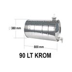 Ahmet Otomotiv 90Lt Krom Su Tankı Deposu Dorse-Karavan-Römork 90L