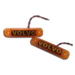 Ahmet Otomotiv Marka Yazılı Parmak LED Volvo Sarı 12V-24V