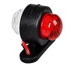 Ahmet Otomotiv Mini Takoz Tek Ledli Kırmızı-Beyaz 12V-24V