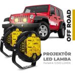 Ahmet Otomotiv Off-road Projektör Shooter Led Lamba Sarı 7 İnç