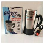 Ahmet Otomotiv Şahika 24-Volt Çelik Araç Içi Oto Su Isıtıcı Kettle Çakmaklık Girişli 500ML