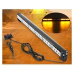 Ahmet Otomotiv Tepe LED Bar Çakarlı Off Road 12-24V 90CM Sarı-Sarı Metal Gövde