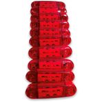 Ahmet Otomotiv Tombul Parmak LED 9 Ledli Kırmızı 10 Adet 12/24V