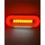 Ahmet Otomotiv Yeni Nesil Kırmızı Neon Lamba Yanı Beyaz Plaka Lambası 12V-24V