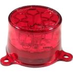 Ahmet Otomotiv Yuvarlak Şapka Tip LED Lamba 12/24V Kırmızı Stop Lambası