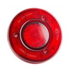 Ahmet Otomotiv Yuvarlak Uyumlu Otobüs-Minibüs Stop Lambası 19 LED 12/24V Kırmızı/kırmızı